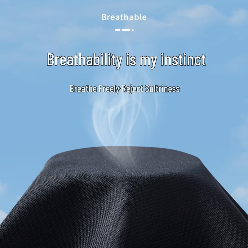 MONTAGUT Men's Ice Silk Breathable Mid-Rise Straight Casual Pants