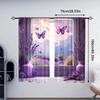 Drapes Lavender Scene Windowing Fabric Without Electricity Holiday Decorations Suitable Bedroom Curtain Polyester Machine Washable Perfect For Decor