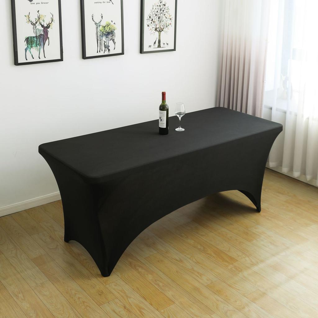 Elastic tablecloth cocktail bar for conference wedding outdoor wedding decoration table skirt tulle table skirt party birthday