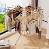 Clothes Drying Rack Tripod,Drying Rack Clothing,Laundry Drying Rack,Floor Standing,16 Wooden Poles,Collapsible Drying Racks for Laundry,Retractable