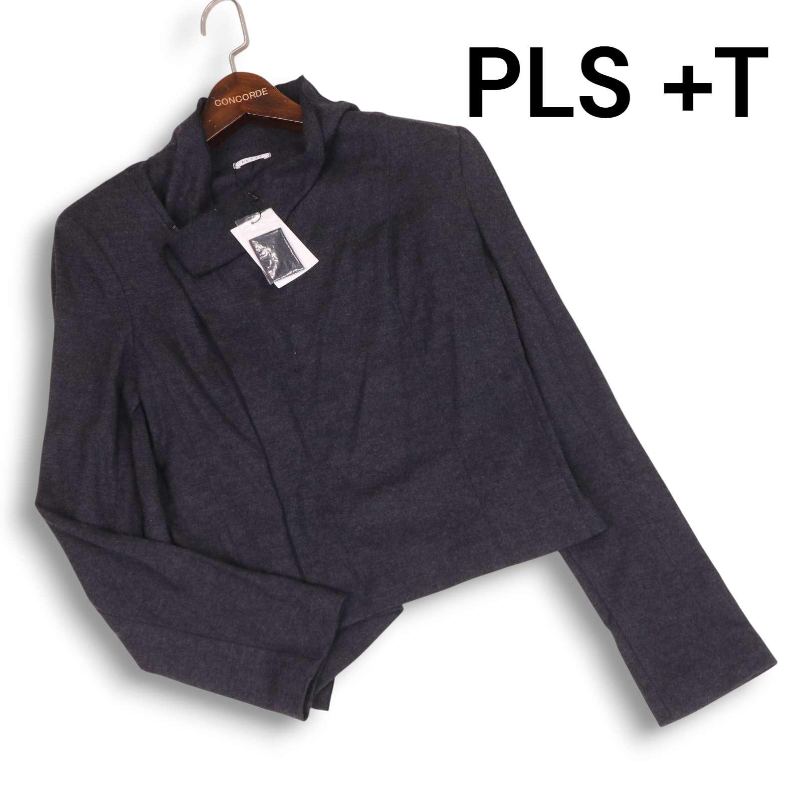 [New, unused] PLST Autumn/Winter 100% Wool Deformed Jacket Sz.2 Women s Gray Gray