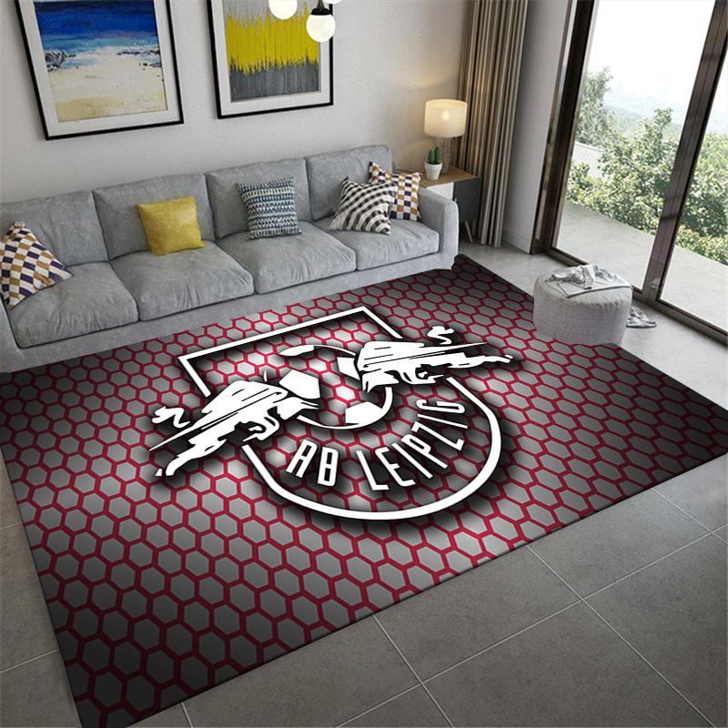 RB Leipzig Logo Carpet Rug for Living Room Bedroom Home Sofa Decoration,Kids Play Non-slip Floor Mat
