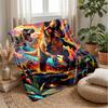 Dinosaur Jurassic Adventure Blanket Personalized Name Flannel Blanket Soft Cozy Plush Throw for Sofa Bed Lightweight Home Decor