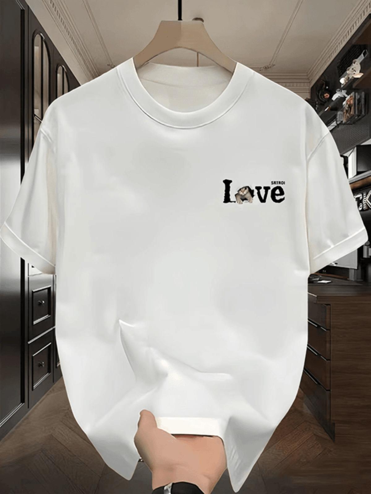 

2026 Spring and summer Heavy American Design Cat Print Short Sleeved Tshirt for women Versatile Pure Cotton Top 3XL