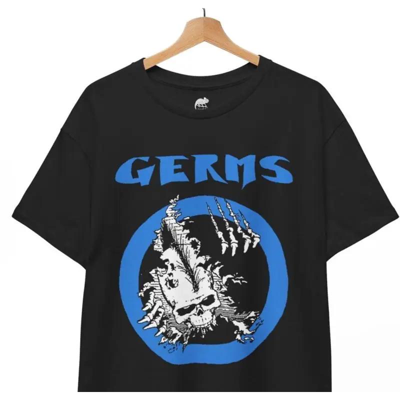 The GERMS T-shirt Punk Rock Skeleton Tee, music band Unisex Tee S разноцветный