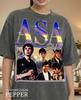 Asa Butterfield 90s Vintage Retro Bootleg Shirt, British Teen Actor Graphic Tee, Sci-Fi Cinema Star Fan Apparel