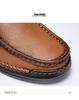 Men's Soft-Soled Leather Slip-On Loafers - Lightweight Casual Design
