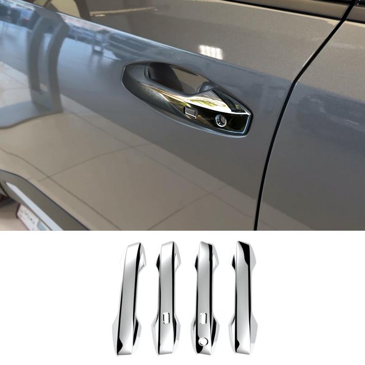 For Nissan Kicks 2025 2026 ABS Carbonfiber Exterior Side Door Handle Cover Door Bowl Cap Sticker Cover Trim External Accessories
