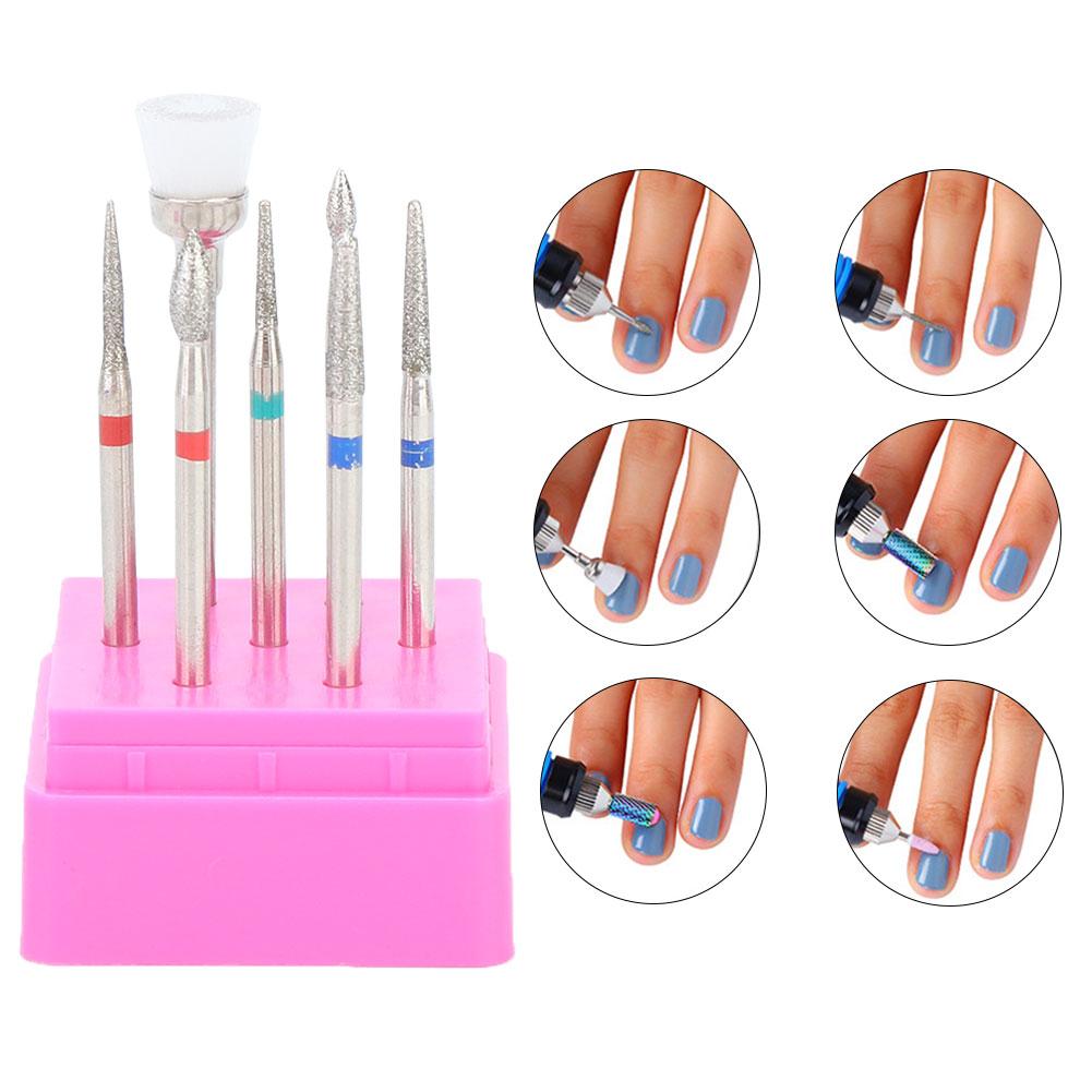7pcs Professional Nail Art Grinding Head Dead Skin Removal Nail Sanding Polishing HeadTZ-7