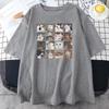 Meme Cats Puzzle Men's T-Shirt Funny Clothing Oversize Harajuku Print Street Short Sleeve T-shirts Summer Cotton Women Tops Tees