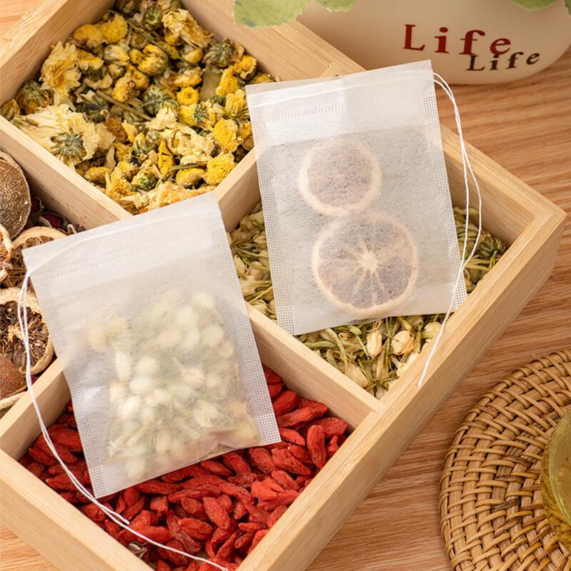 MENGTING Disposable Corn Fiber Drawstring Tea Filter Bags