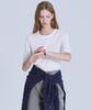 Basic House Women'S Ribbed Sleeveless T-Shirt Ivory Lyts7203