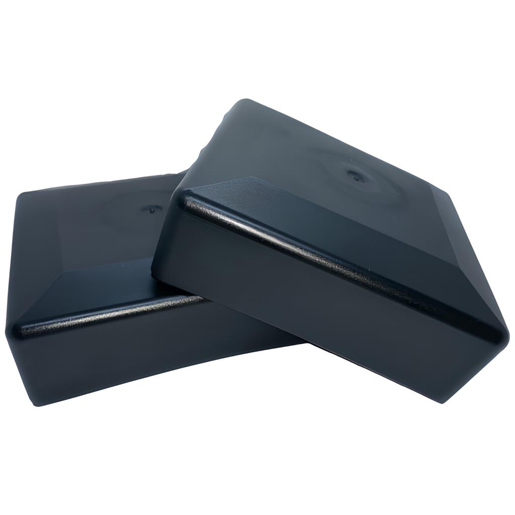 External End Cap for Profile, Cap, Roof, 80x80, 20 PCS, BLACK