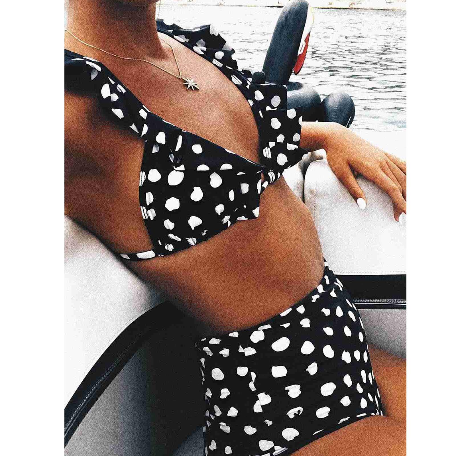 

Комплект бикини Angelsin Women Black White Polka Dot Ms4223