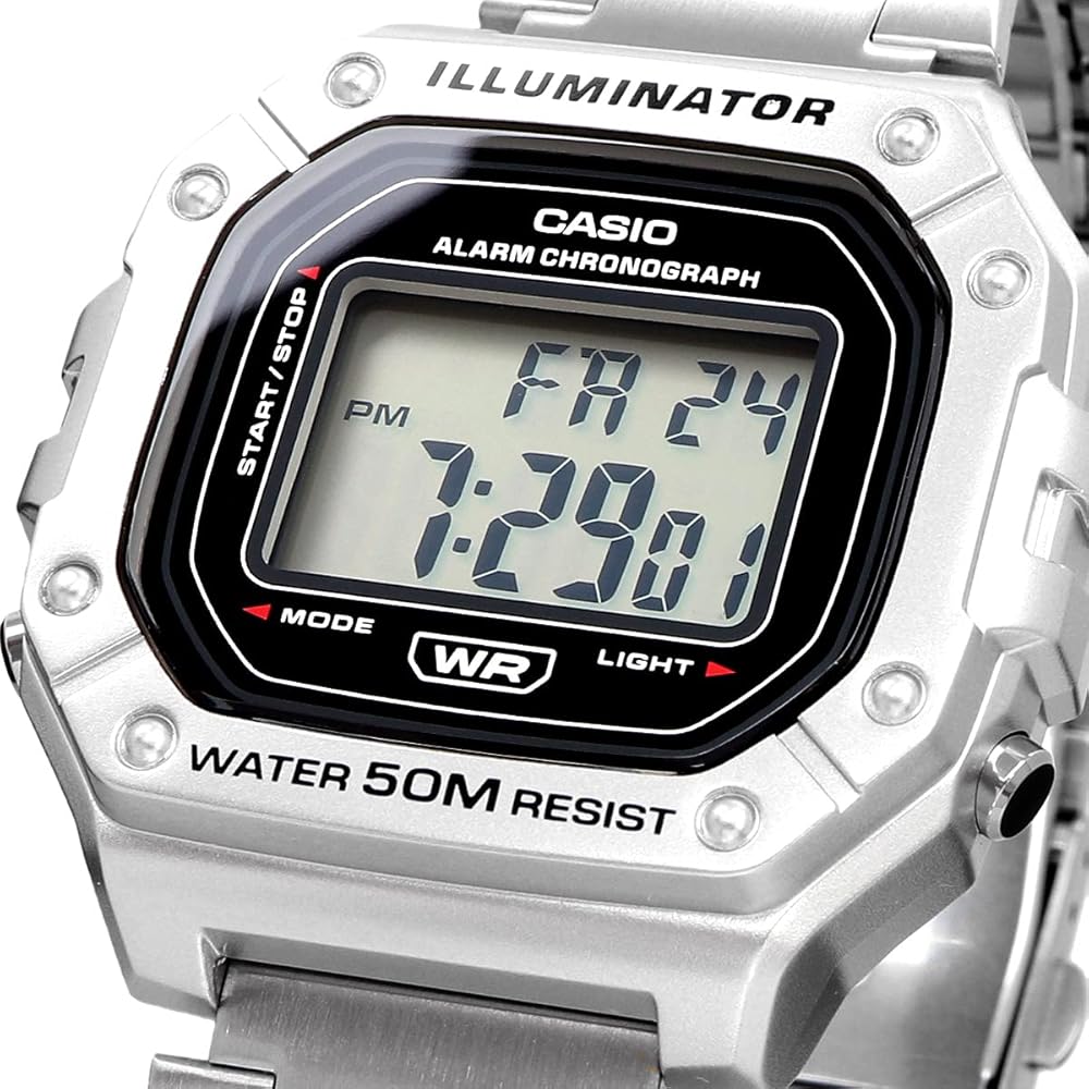 [Casio] CASIO Standard Digital Watch W-218HD-1AV with Genuine Box, Men's Cheap Casio Chipukashi M...