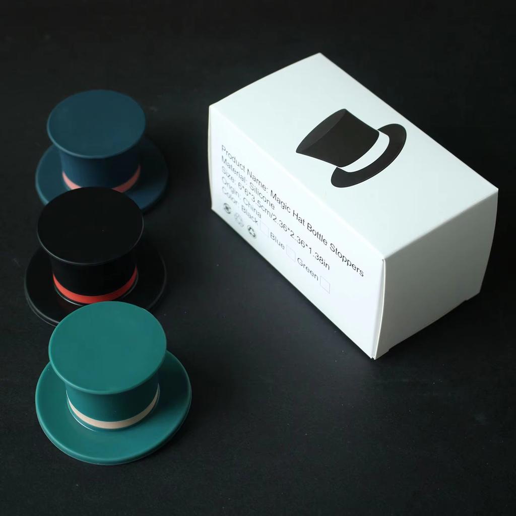 Magic Hat Wine Bottle Stopper Seal Cork Cover Silicone Wine Bottle Stopper Kitchen Tools