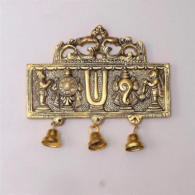Wandbehang Tirupati Balaji Symbol Shankh Chakra Tilak mit Hanuman ji und Garud Statue