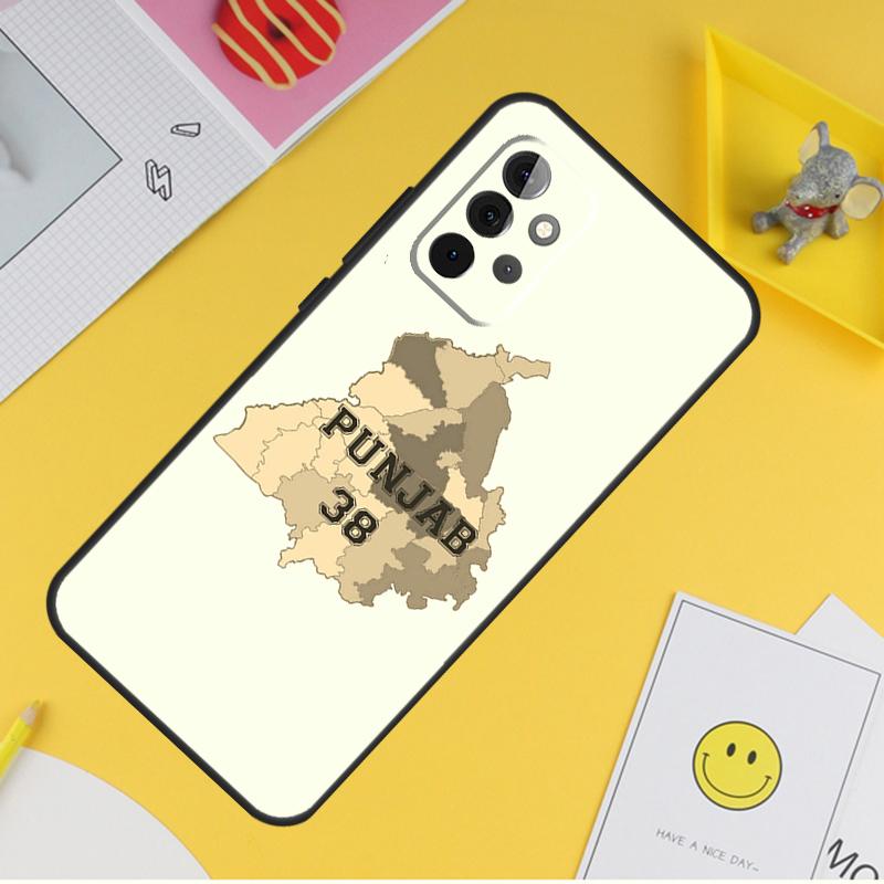 Punjab Map Case For Samsung Galaxy A36 A16 A56 A06 A54 A34 A14 A13 A53 A12 A22 A32 A52 A35 A17 A15 A55