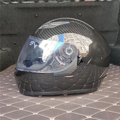 Motorcycle Full Face Helmet Double Lens Gloss Black Casco Moto De Motociclista In Sizes XS S M L for Motorbike Riding
