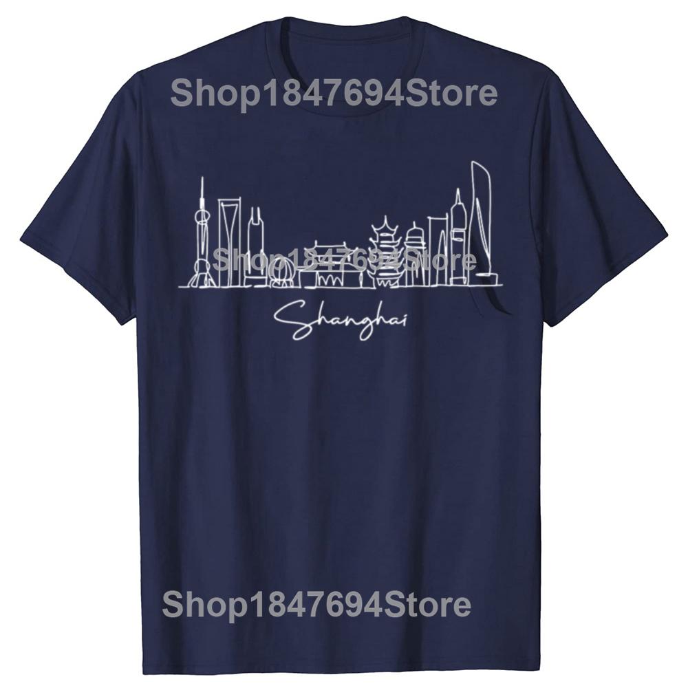 Travel Asia China Shanghai Chinese Family Vacation Souvenir TShirt China Travel Shirts Women Clothing Tops Graphic T Shirts S