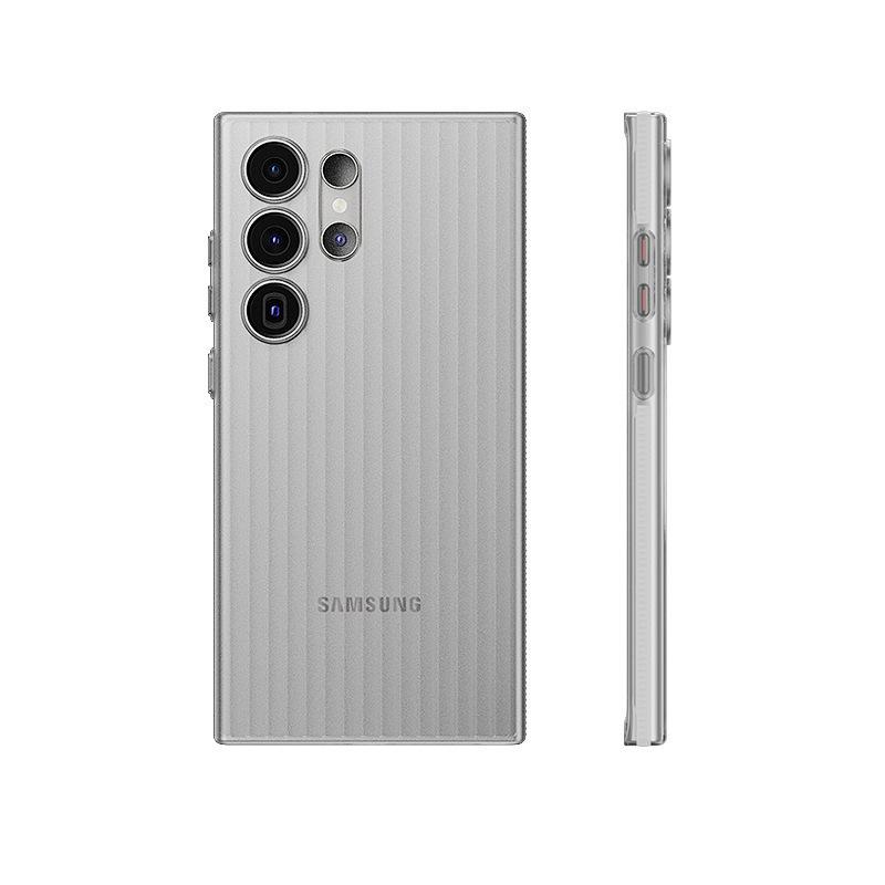 Corrugated Grating Is Suitable for Samsung S25Ultra Anti slip Magnetic Suction Mobile Phone Case S24P Skin Feeling Full Inclusive Anti Fall Protection