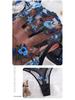 Flirtatious Blue Mesh Embroidered Lace Bra: Sexy, Breathable, Thin Style