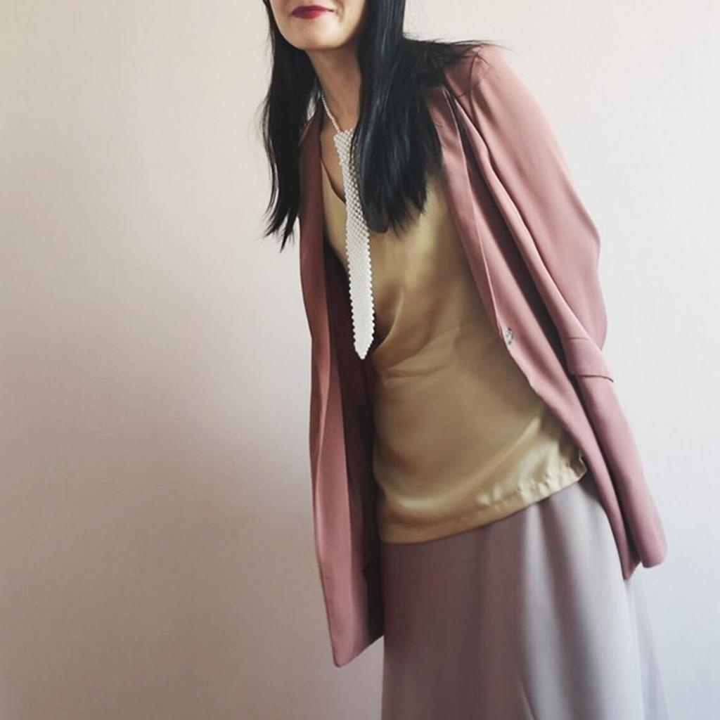 Vintage Pearl Necktie Collarbone Necklace for Women Men Elegant Adjustable Neck Ties Nightclub Party Stage Accessories