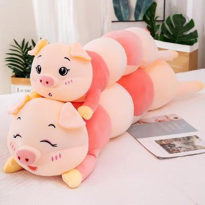 Cute Soft Pig Plush Toy Pillow - Large Stuffed Animal for Bed