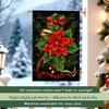 Christmas Holly BerriesGarden Flag 12x18 Inch Double Sided for Courtyard Outdoor Welcome Flag Decoration (Excluding flagpole)