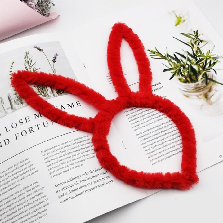 Christmas Rabbit Ear Hair Hoop Cute Live Broadcast Hair Holder Festival Headwear