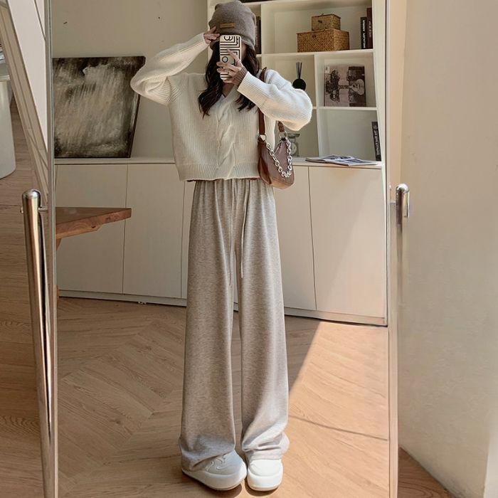 

Женские повседневные брюки Drape Casual Spring and Autumn, новые свободные универсальные брюки с высокой талией XXL