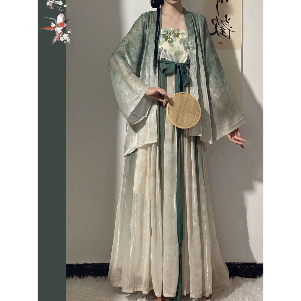 Costume Hanfu chinois complet d'automne pour femme adulte