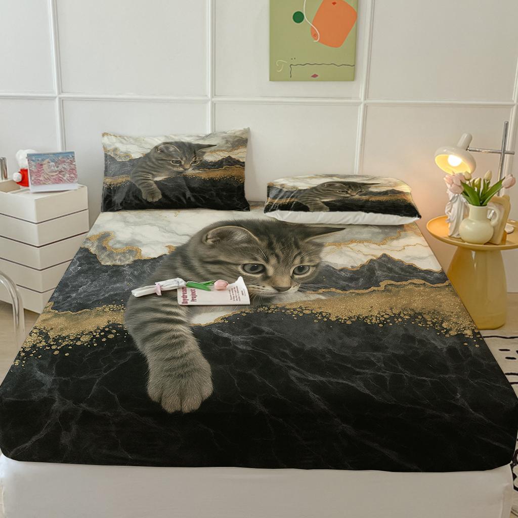 Animal Mattress Protective Cover Protective Cover Three-Piece Set, Digital Printing