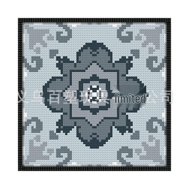 Double Victory Knot 64x64 Dot Brick Pixel Art DIY Home Decoration Set