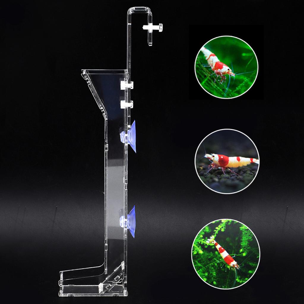 Mini Acrylic Fish Shrimp Food Sunken Feeder Granules Diet Feeding Tube Accessory for Aquarium