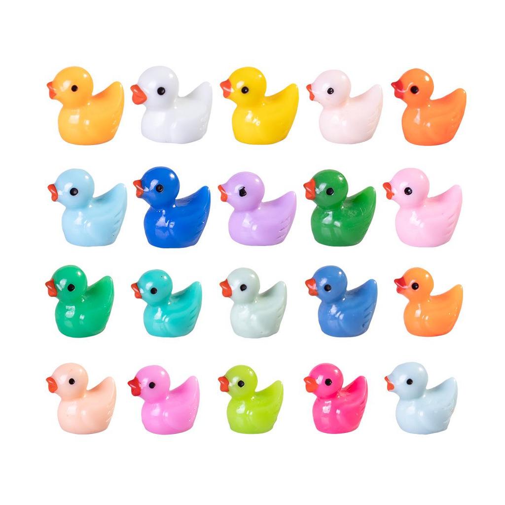 Pryskyřičná svítící kachna DIY komponenty pro šperky a vlasové doplňky