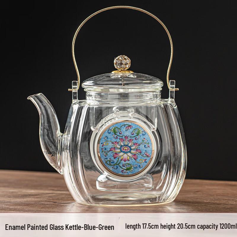 Chaxun Enamel Glass Tea Kettle for Electric Stoves