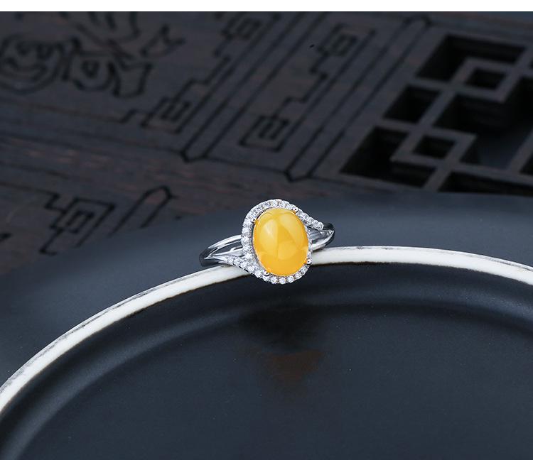 Suport inel unisex din argint sterling 925 pentru incrustații DIY cu turcoaz sau ceară de albine, design ajustabil