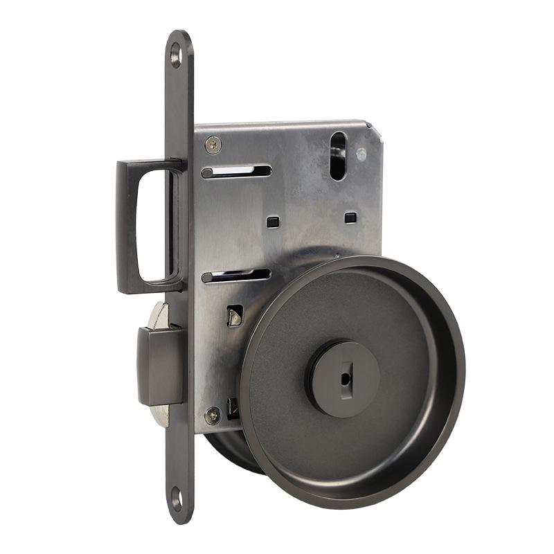 Concealed Privacy Pocket Door Lock with Knob for Sliding Doors