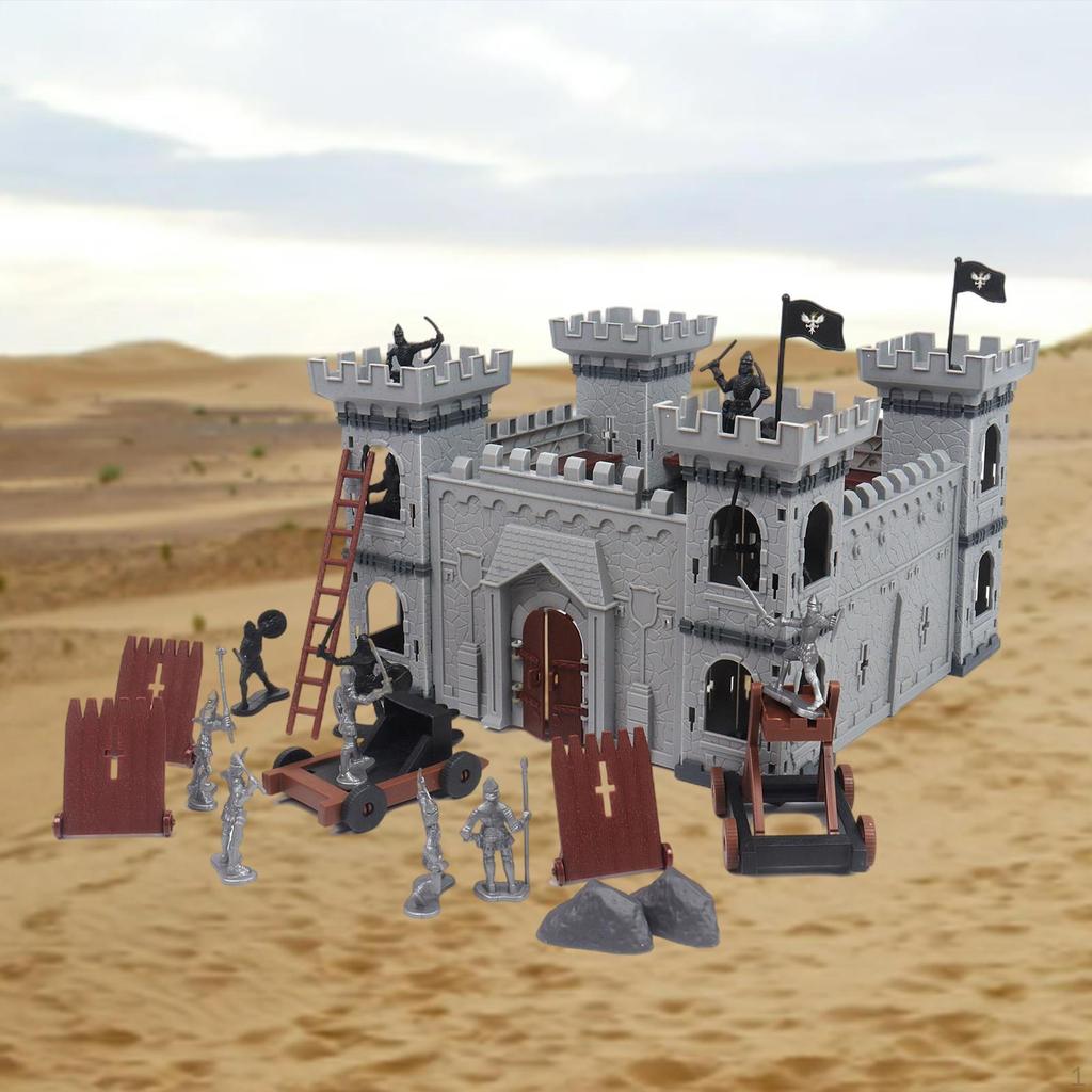 C Battle Model Set TroopCarrierVehicle Multicolor Simulate Siege War for Development Logical Men