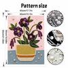 DIY Frameless Pearl Painting Kit Floral Still Life Shiny Bead Canvas Art Relaxing Creative Craft Gift for Women Adults