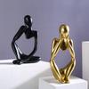 1pc Thoughtful Character Statue Ornament Decorative Figurine Office Desk Decoration Art Sculpture Gifts Home Decor Accessories