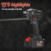 Electric Impact Wrench 21V Infinitely Cordless Speed Brushless Impact Electric Wrench Rechargeable Lithium Battery