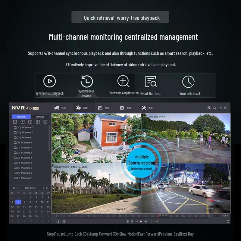 HIKVISION DS-7804NB-K1/W 4-kanals trådlös WiFi NVR