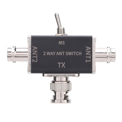 2 Way Antenna Switch 100W 050MHz BNC Connector Manual Antenna Conversion Switch with Cutoff and