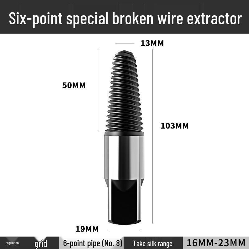 Doppelköpfiger Linksgewinde-Ausdreher für abgebrochene Wasserhähne, Rohre und Schrauben