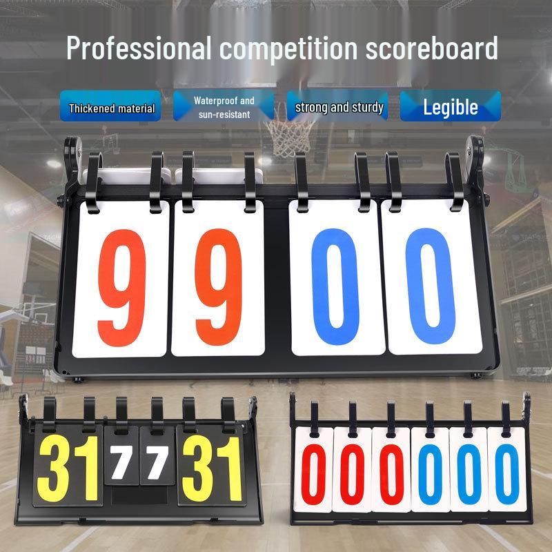 Flip Scoreboard for Billiards, Table Tennis, Badminton, Volleyball, and Basketball Matches