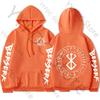 Berserk Hoodie – Unisex Black Double Sided Fleece Sweatshirt, Brand of Sacrifice Rune Circle & Sleeve Print, Dark Streetwear