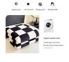 Checkerboard Double-Sided Fleece Blanket for Car, Sofa, Camping – Autumn/Winter Thickened