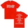Limited Cazzu Latinaje Album Letters Print T Shirt Unisex Women Summer Tops High Quality T Shirts Casual ONeck 100 Cotton Tshirt